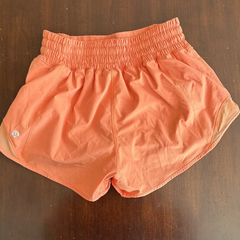 Lululemon Athletica Orange Athletic Top and shorts set - Picture 6 of 7